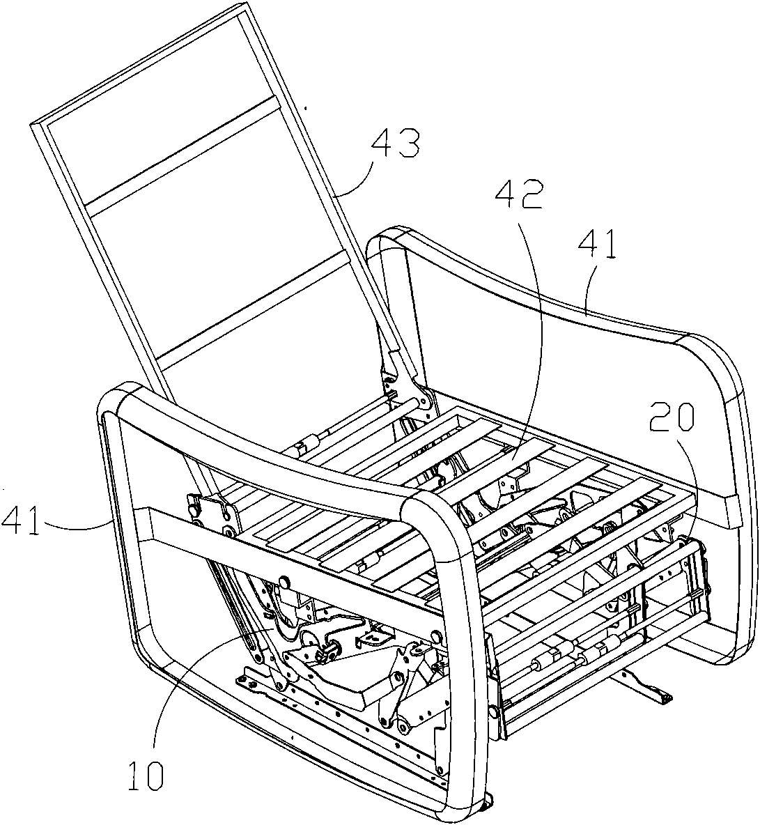 Sofa frame with convenient disassembly and assembly and small transport volume