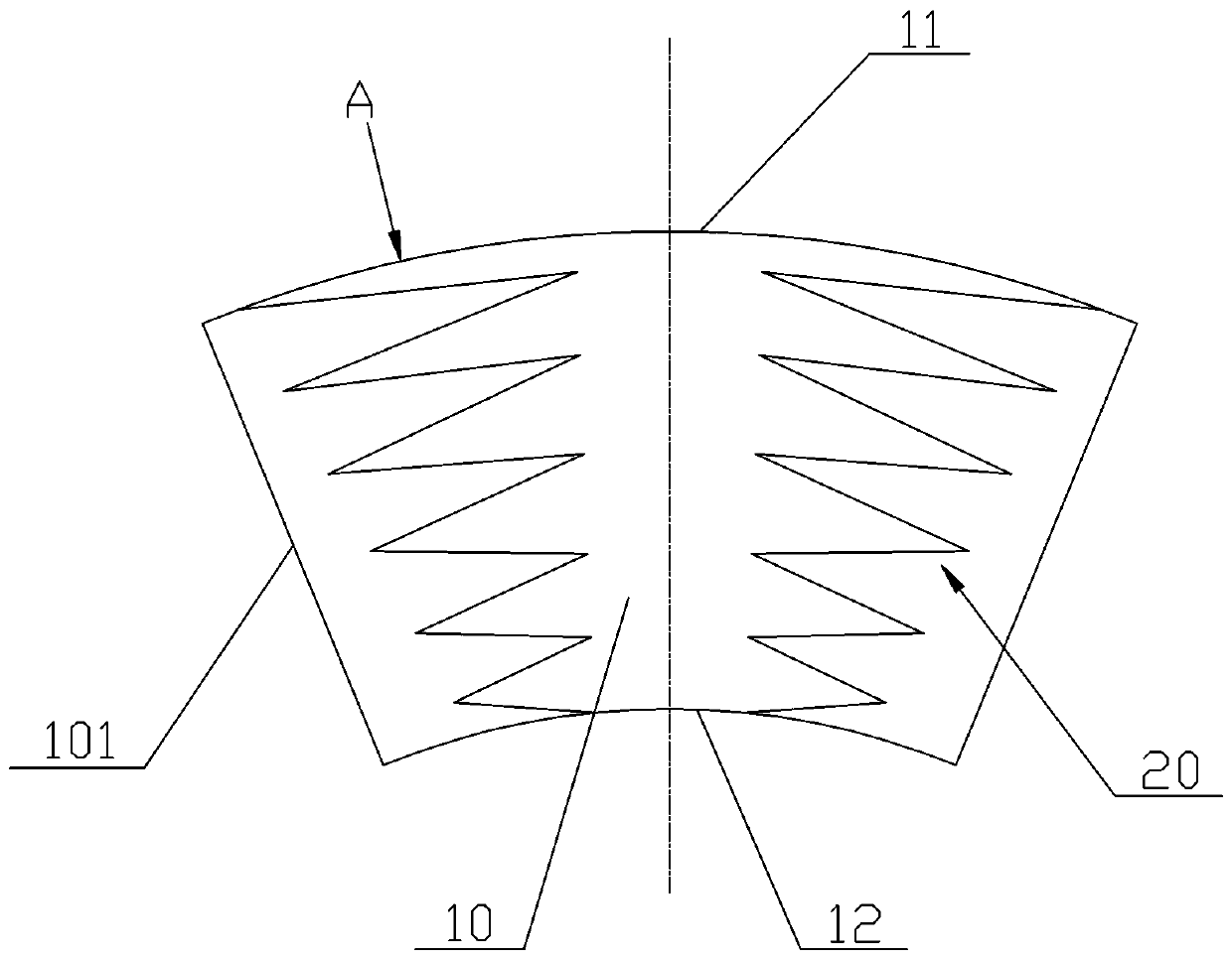 Arterial stent vascular unit