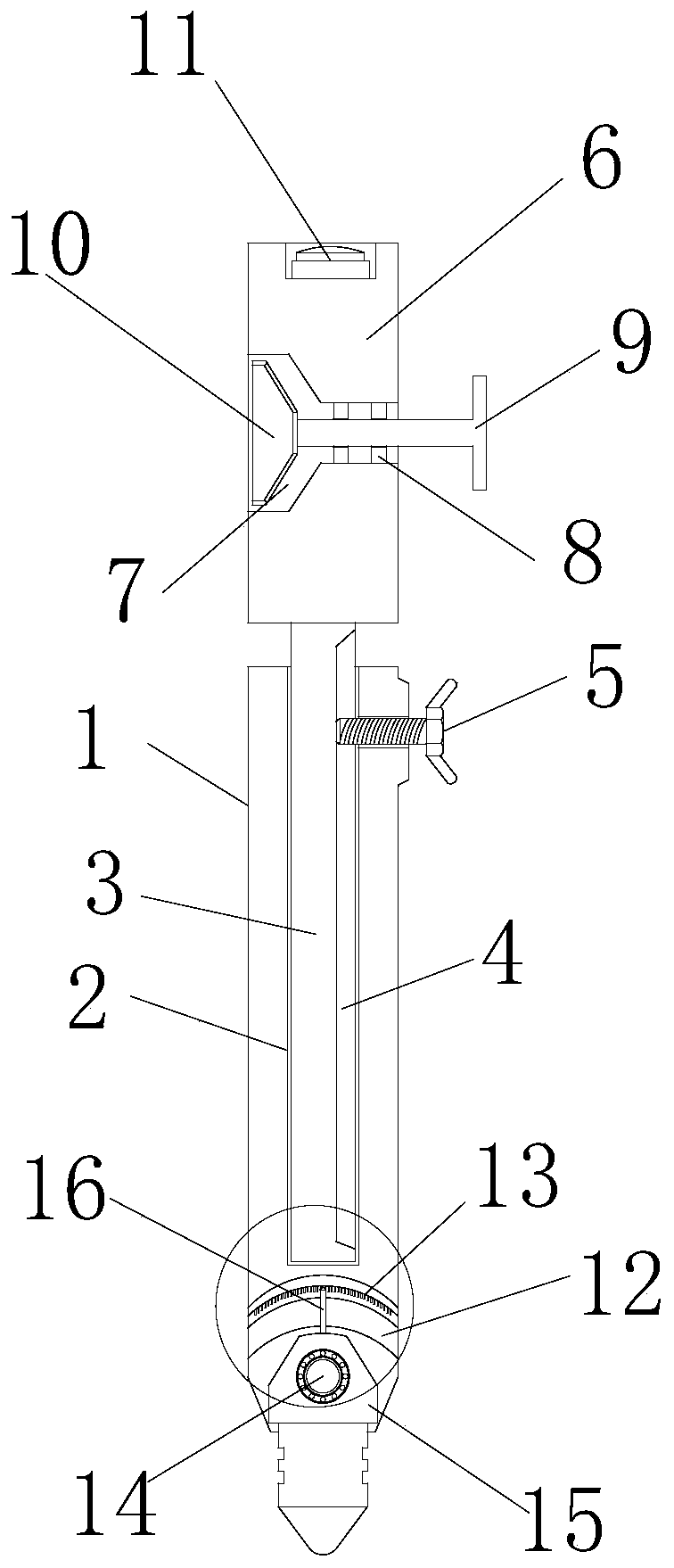 Vertical detection equipment for building engineering construction