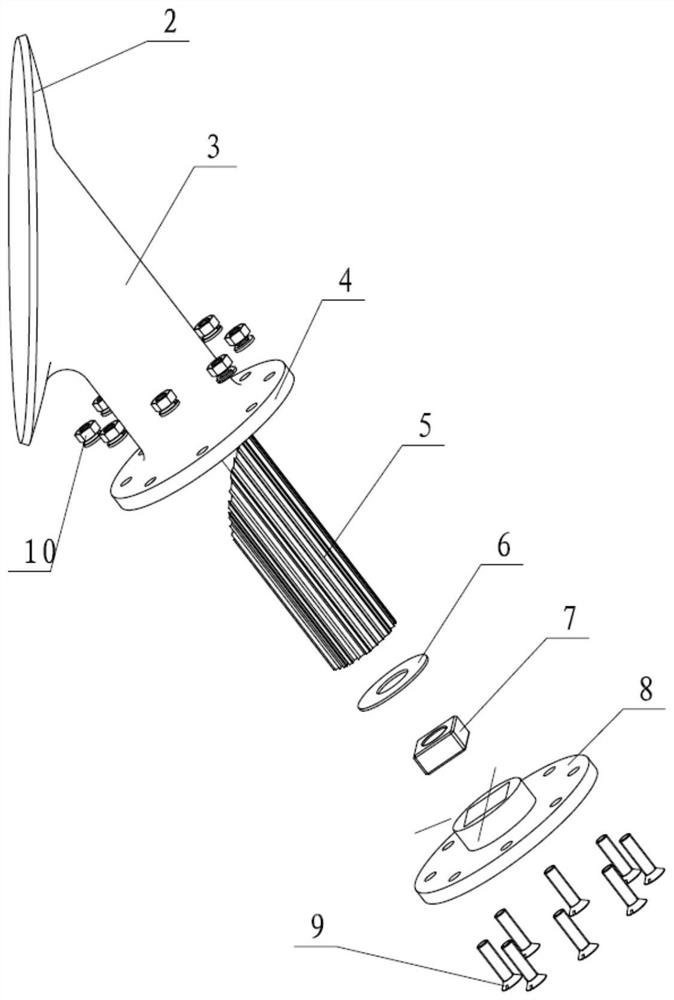 A storage tank load-bearing support with explosion-proof buffer function