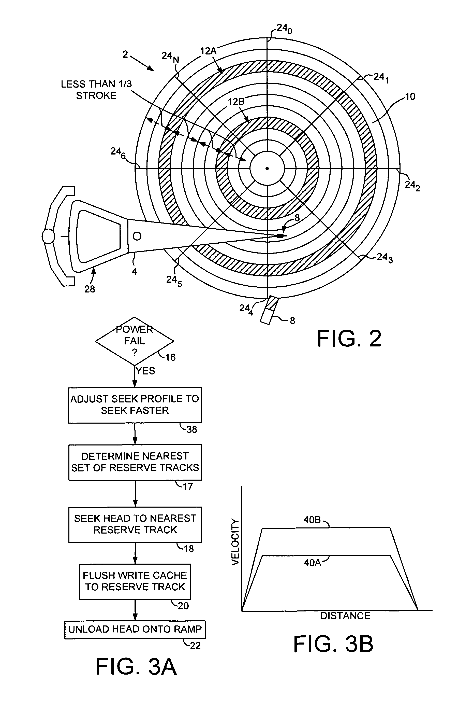 Disk drive flushing write cache to a nearest set of reserved tracks during a power failure