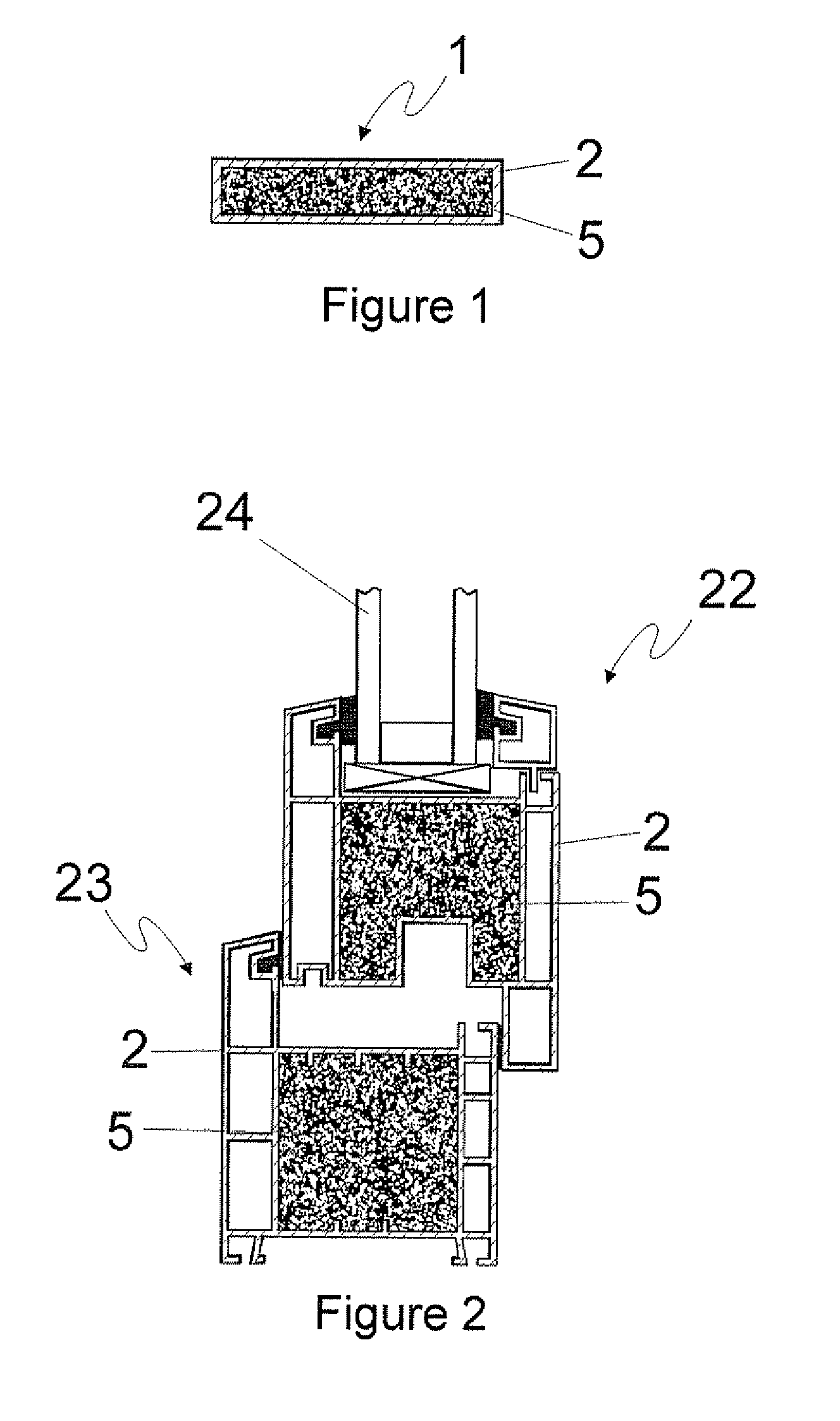Method for producing reinforced plastic profiles having improved thermal insulation for window construction
