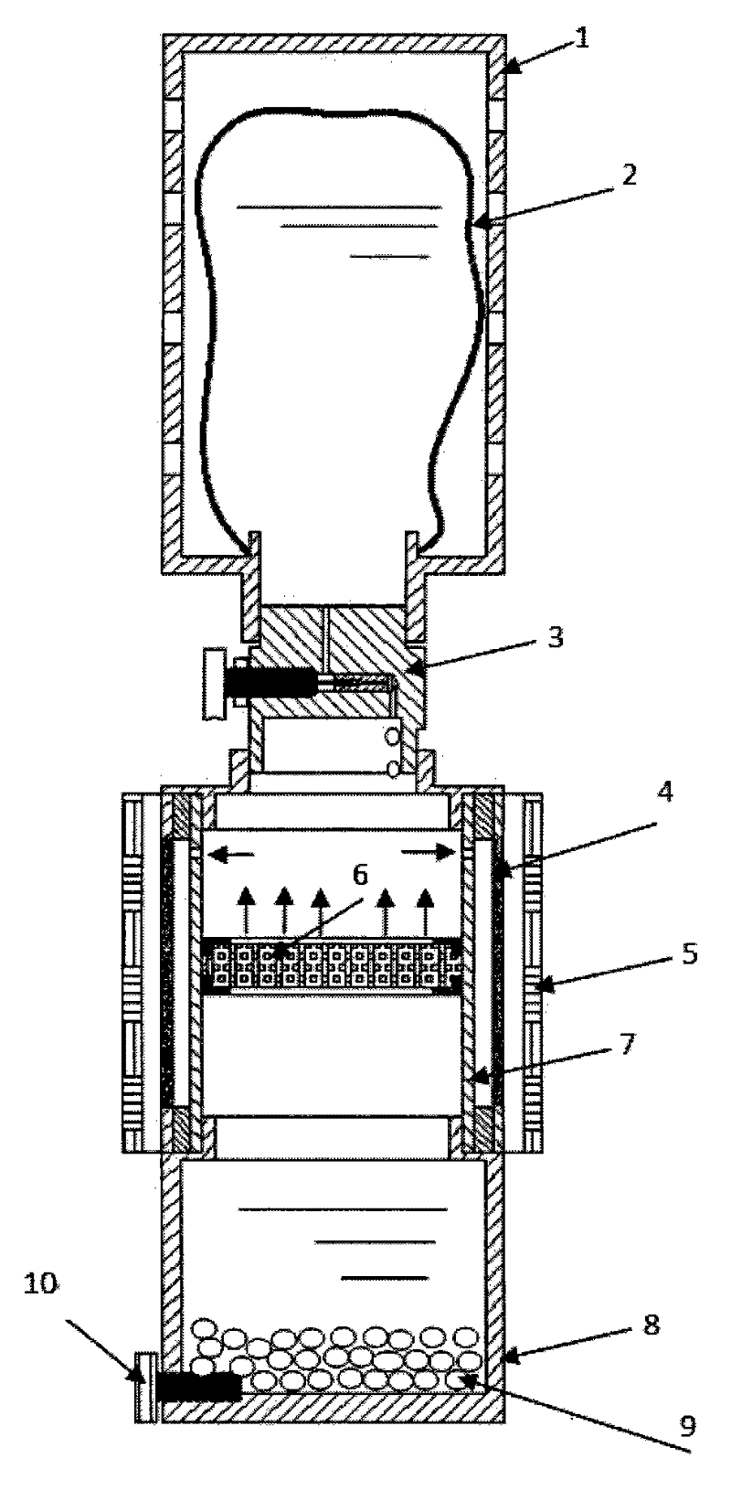 Magnesia battery under seawater