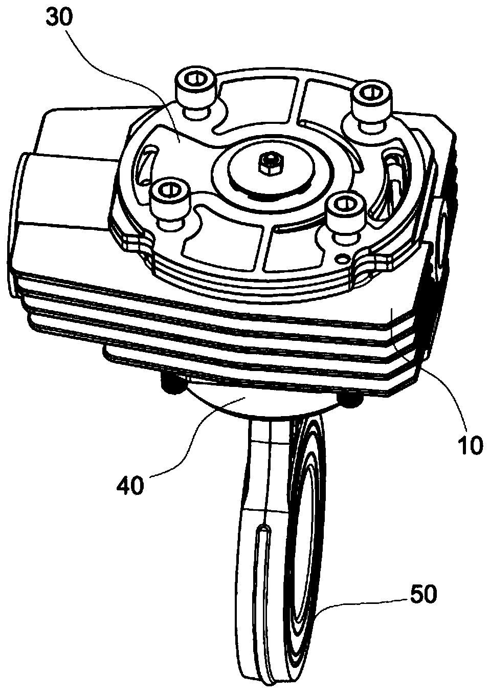 Air compression device and air compressor
