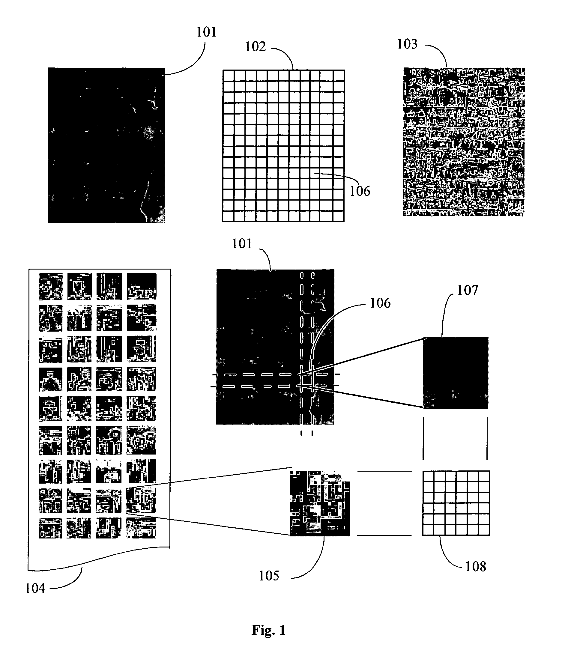 Digital composition of a mosaic image
