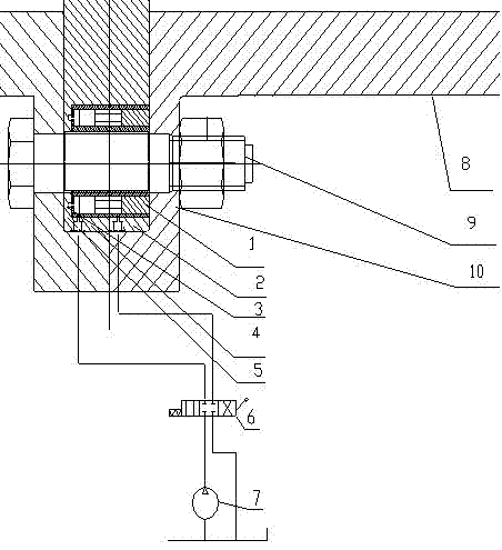 Fast opening device for large-scale coupling flange plate and fast opening method thereof