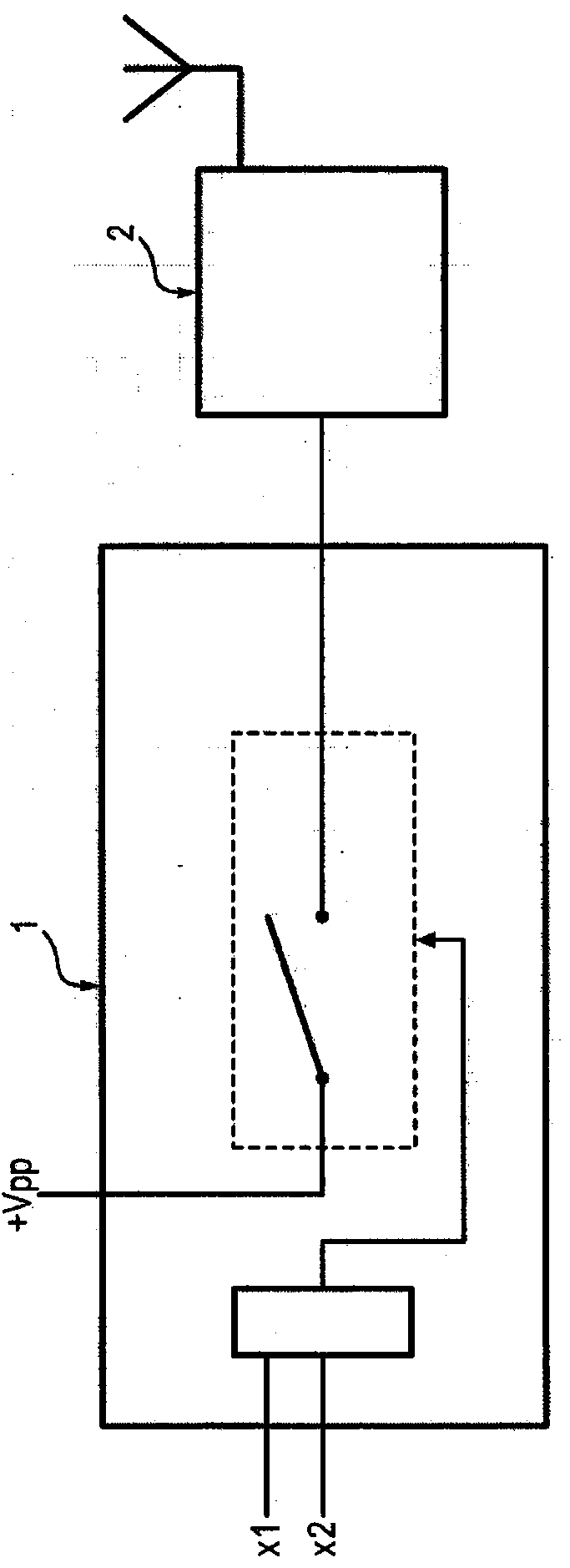 A circuit with transistors and fuses to cut off the power supply