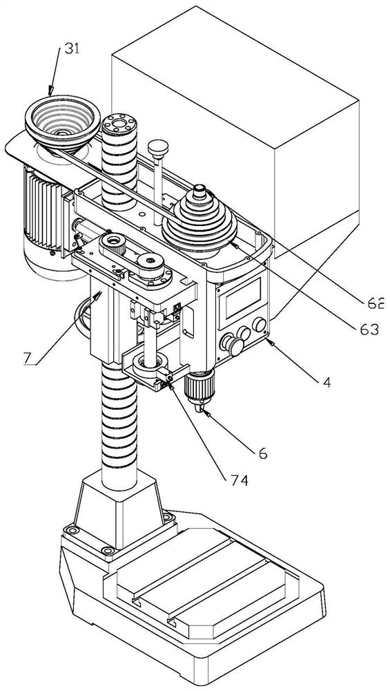 Intelligent efficient numerical control drilling machine