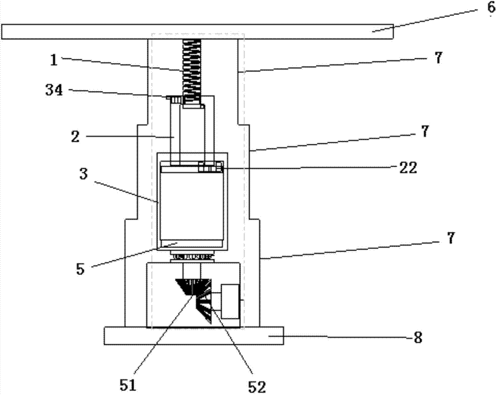 Automatic lifting platform applied to motor homes