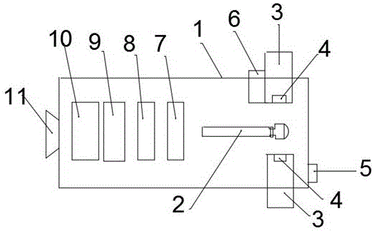 Comprehensive processing and storage device for casings