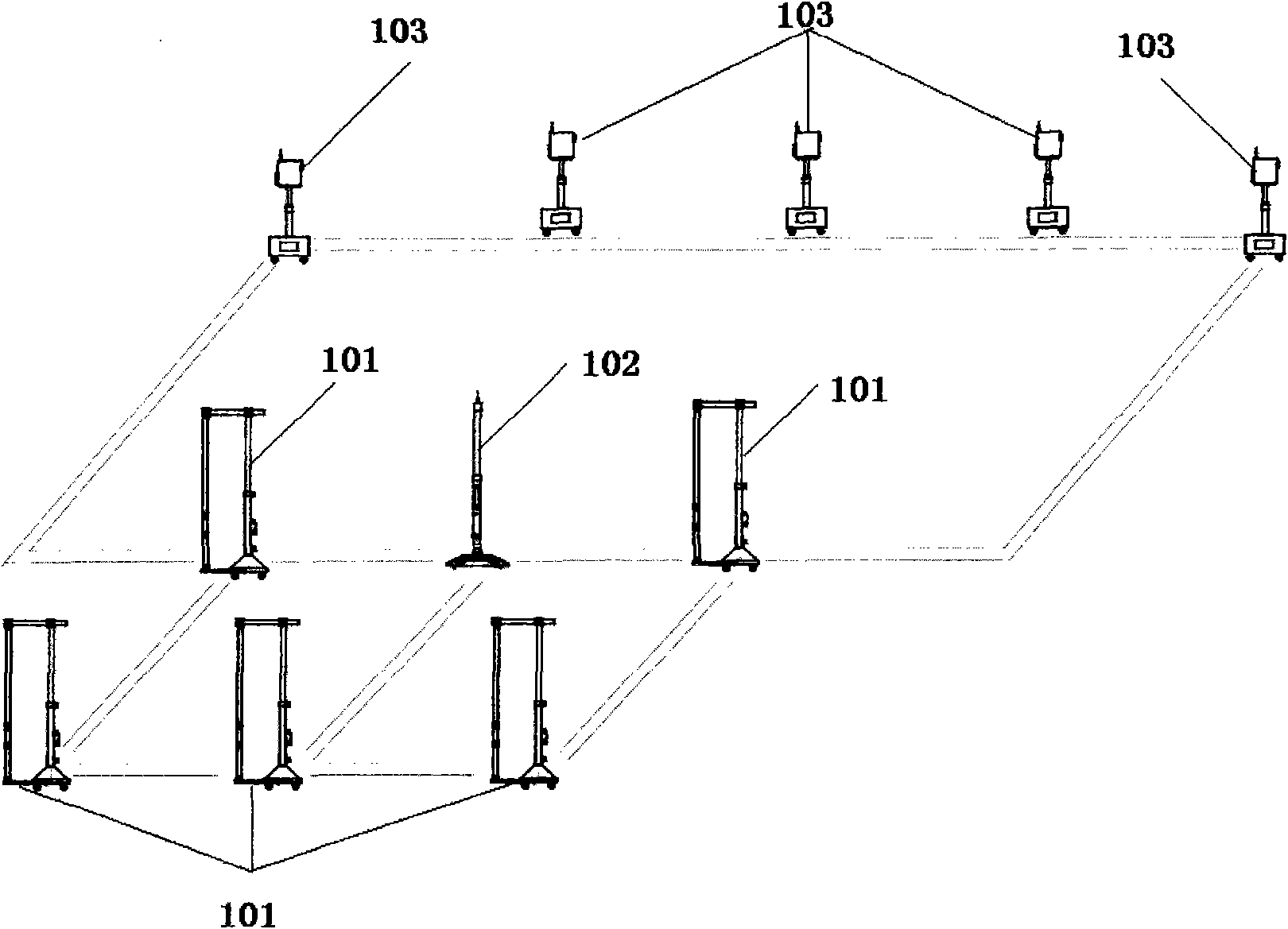 Portable and transportable wireless pile test system and method for farm machinery driving people