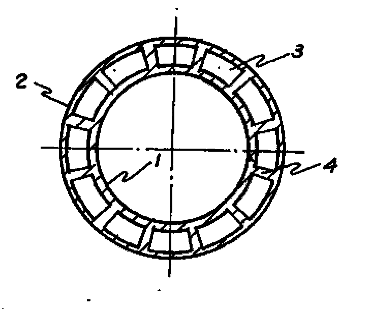 Device for manufacturing double-flat-wall helical hollow wall pipe