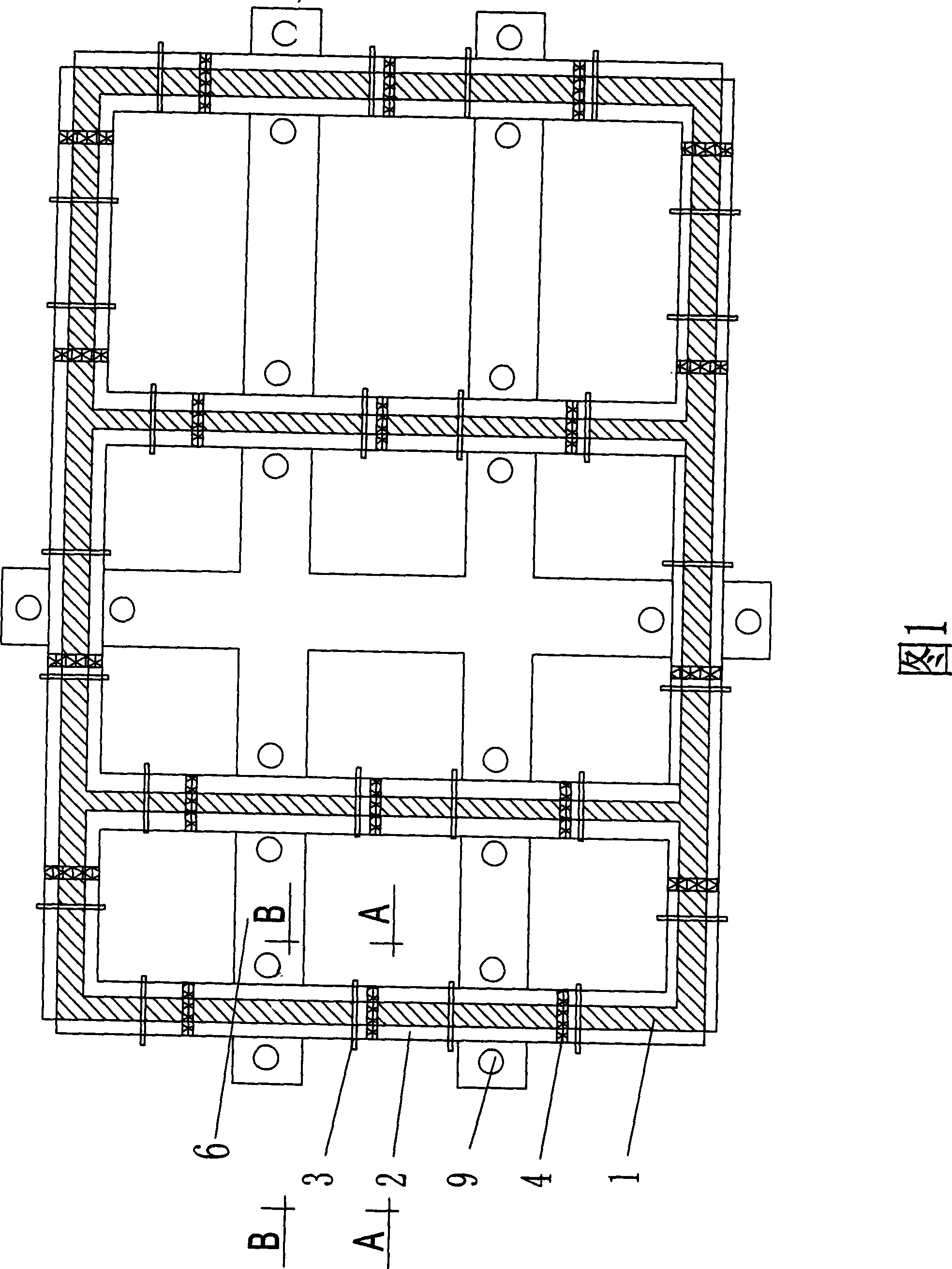 Construction method for increasing to build multi-storey basement to original building