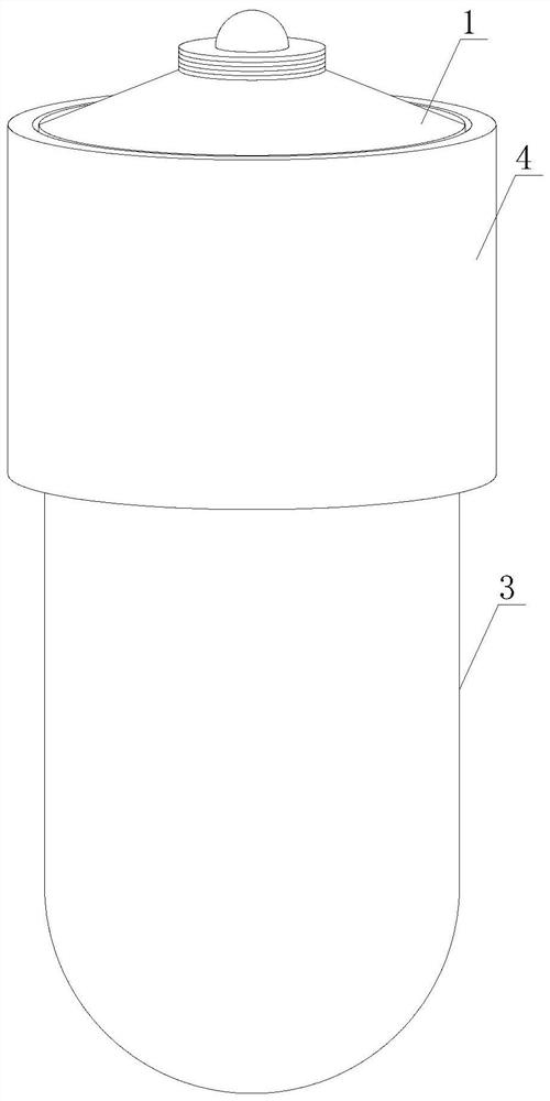 A heat-dissipating LED lamp with high light transmittance