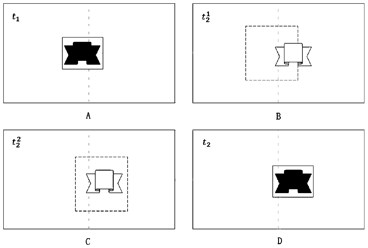 Self-adaptive target ROI positioning method for solar panel cleaning robot