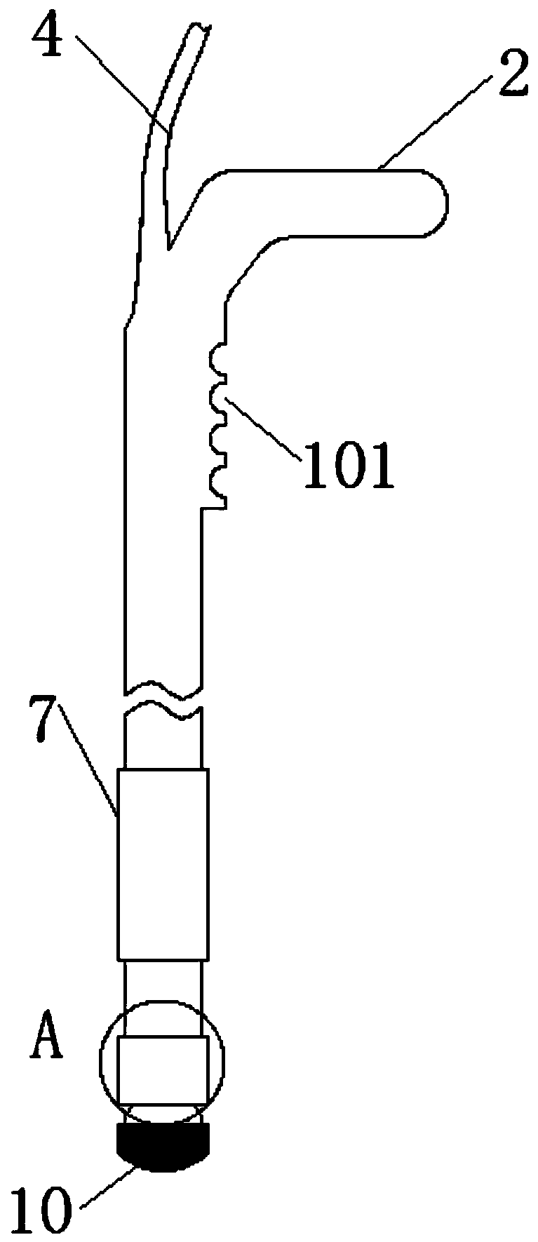 Abdominal electrocoagulation smoke removal device based on Bernoulli principle