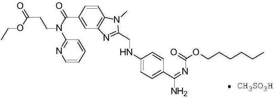 Preparation method of dabigatran etexilate mesylate