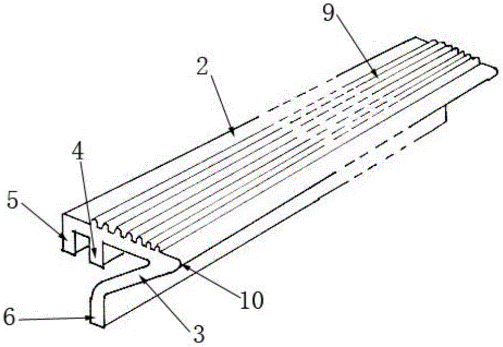 An aluminum alloy profile for the hull