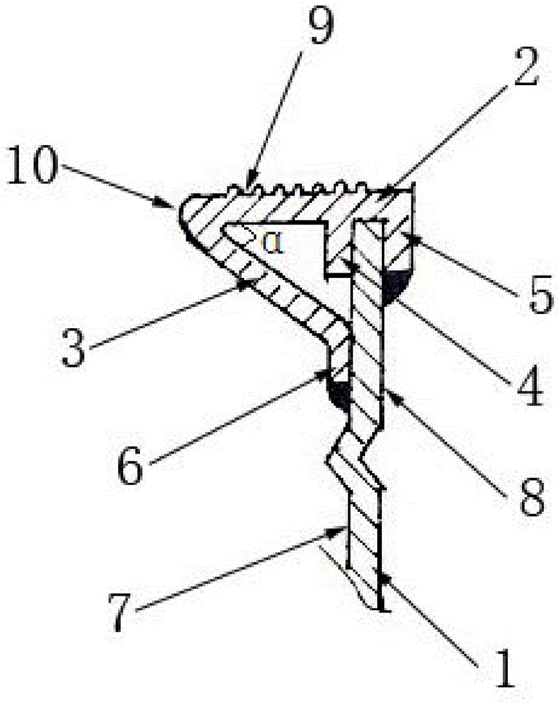 An aluminum alloy profile for the hull