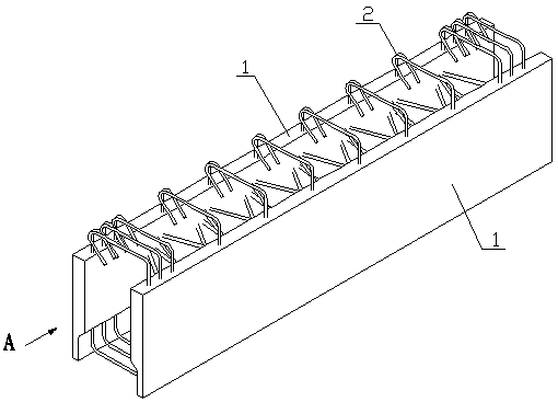 Double-sided composite beam and its construction method