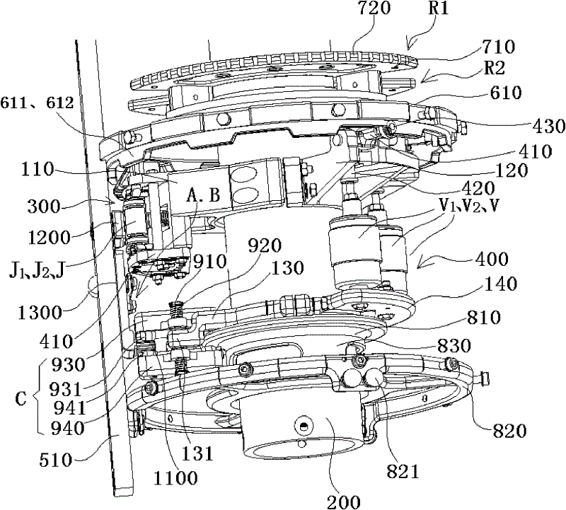 Composite vacuum on-load tap-changer switching assembly