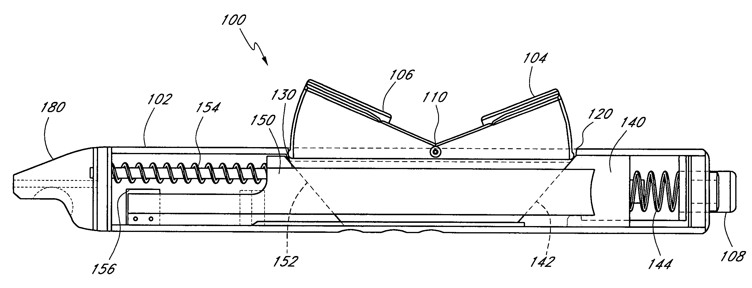 Handle for suturing apparatus