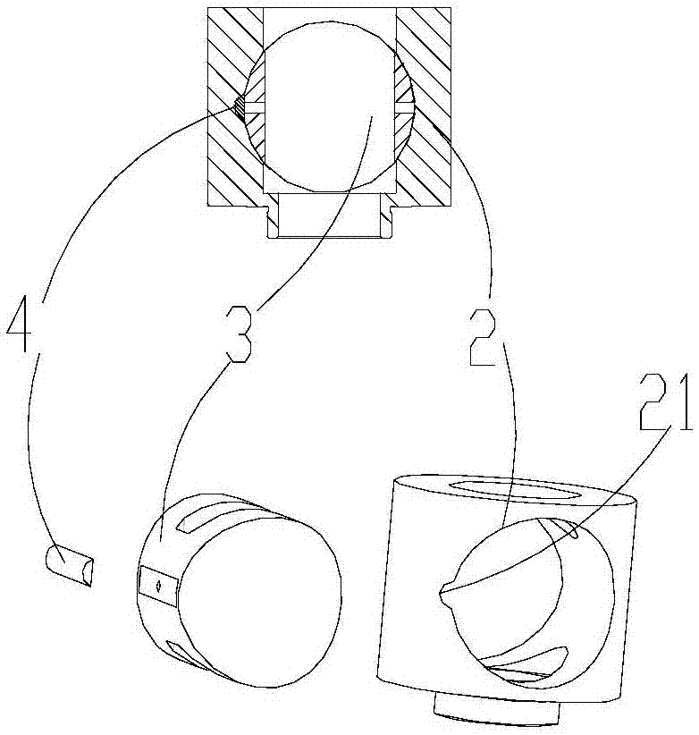 A rotary cylinder piston compressor