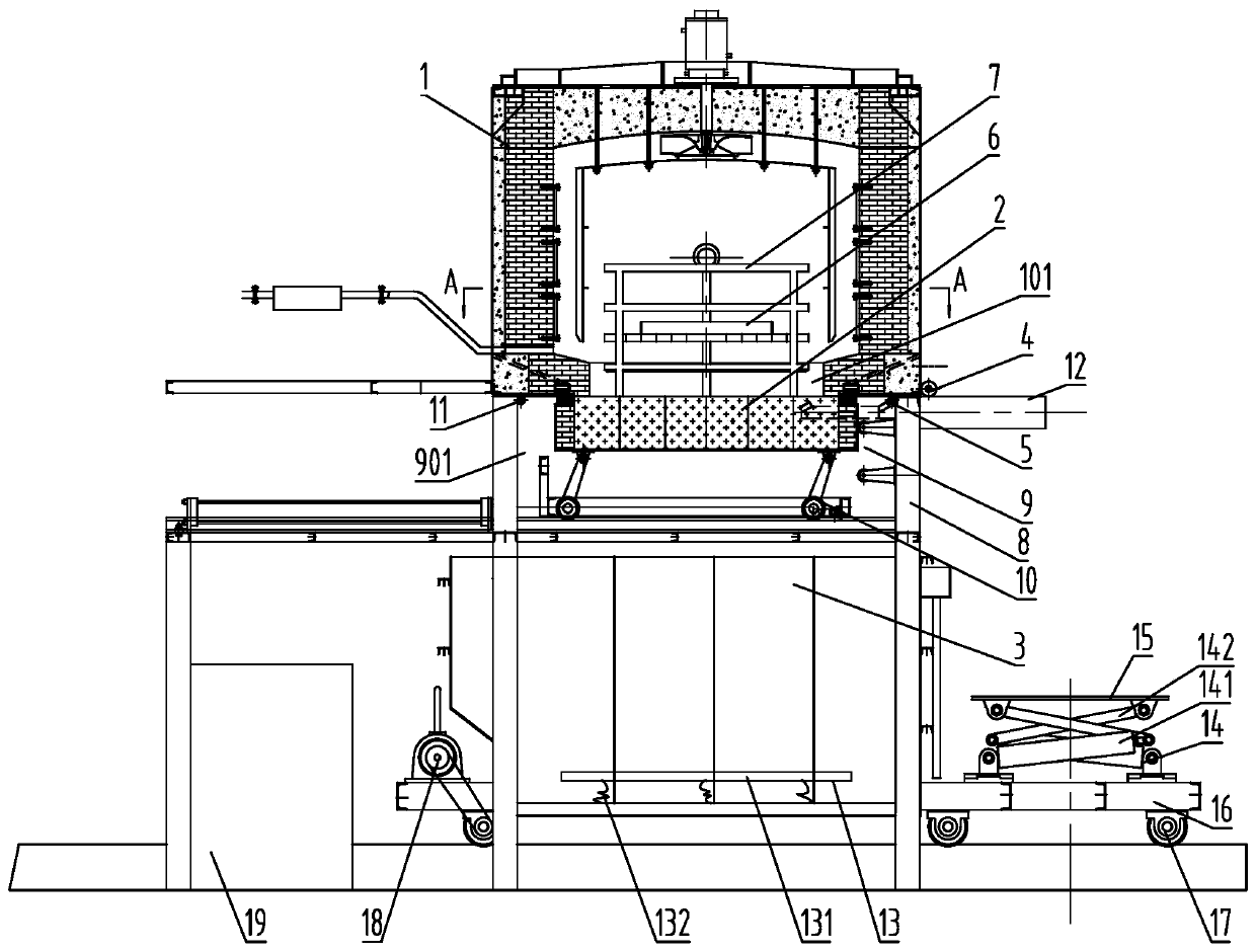 Solid melting furnace equipment and solid melting method
