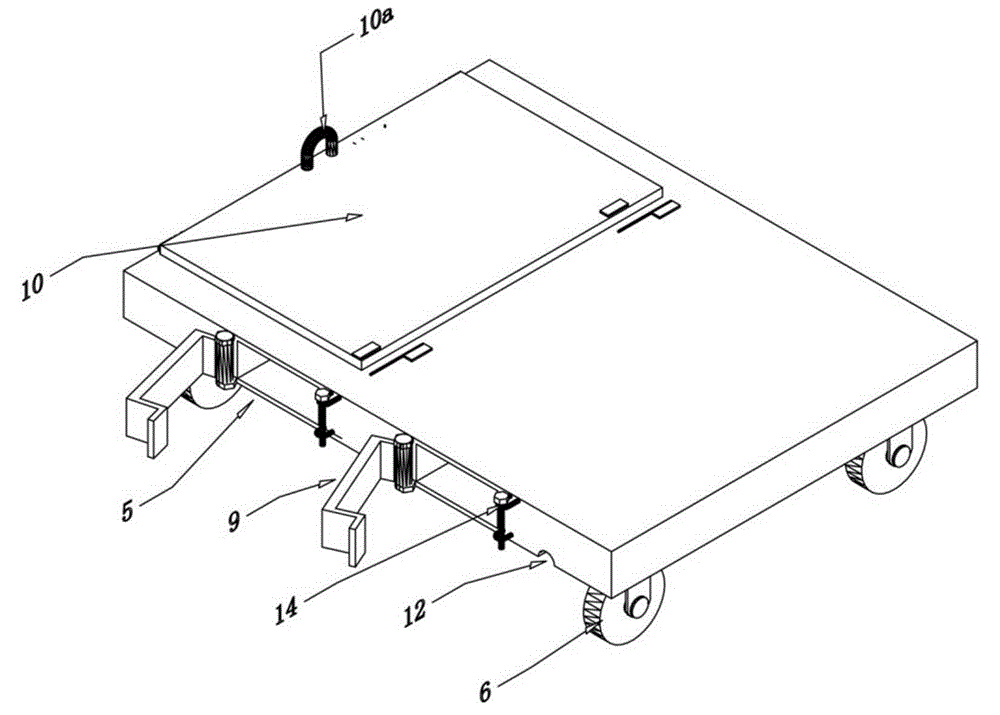 Storage cage trolley convenient and safe to use