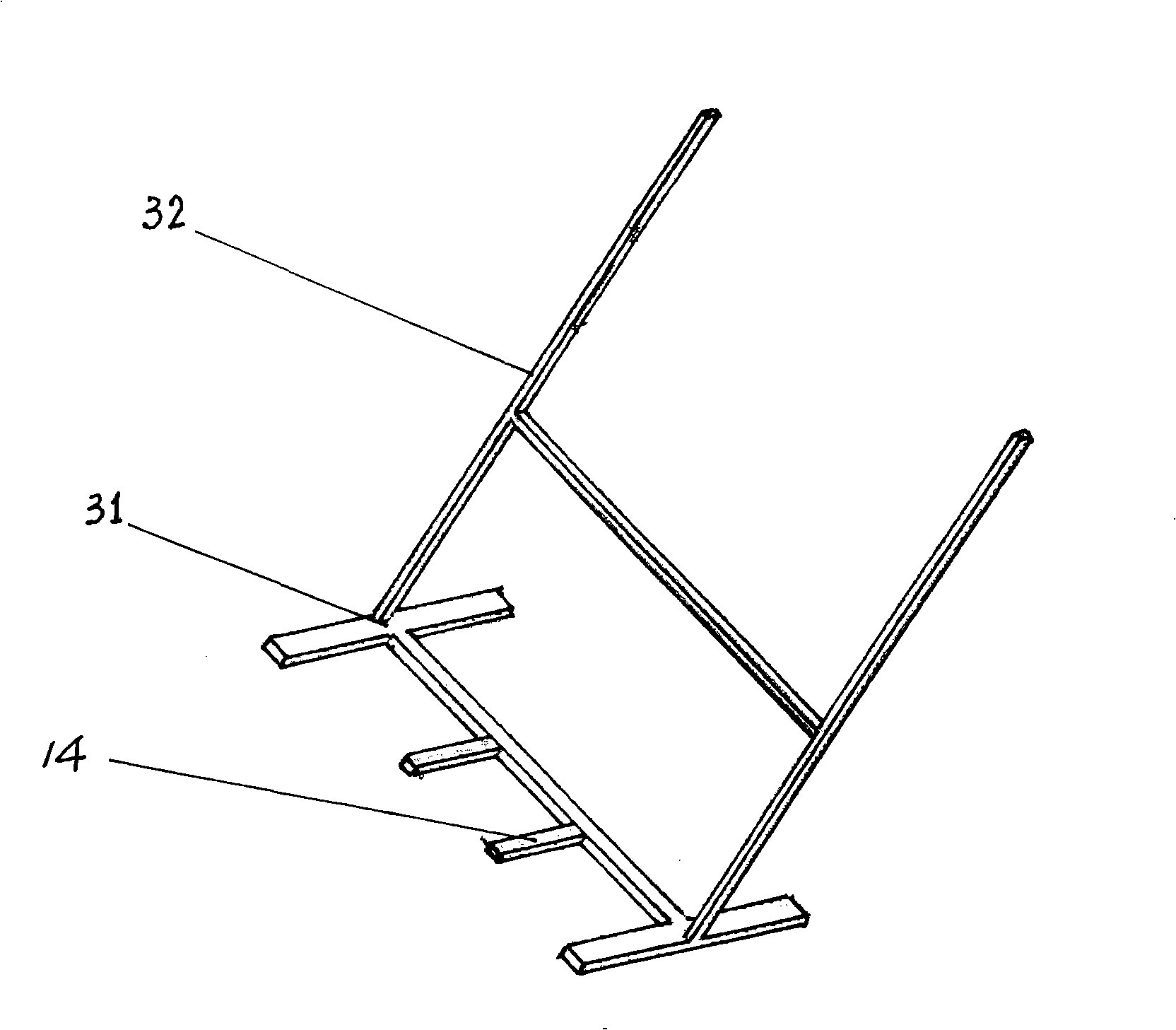 Self-help multifunctional turnover desk