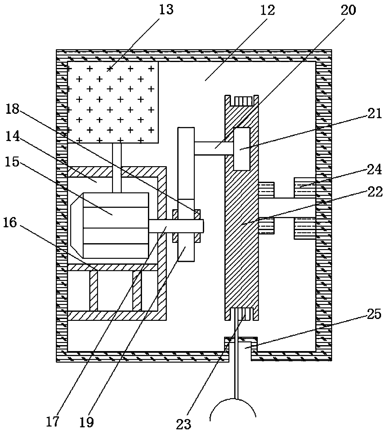 New energy charging pile electric wire automatic storage device