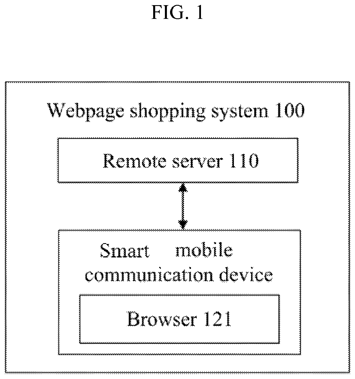 Website shopping system and shopping method thereof