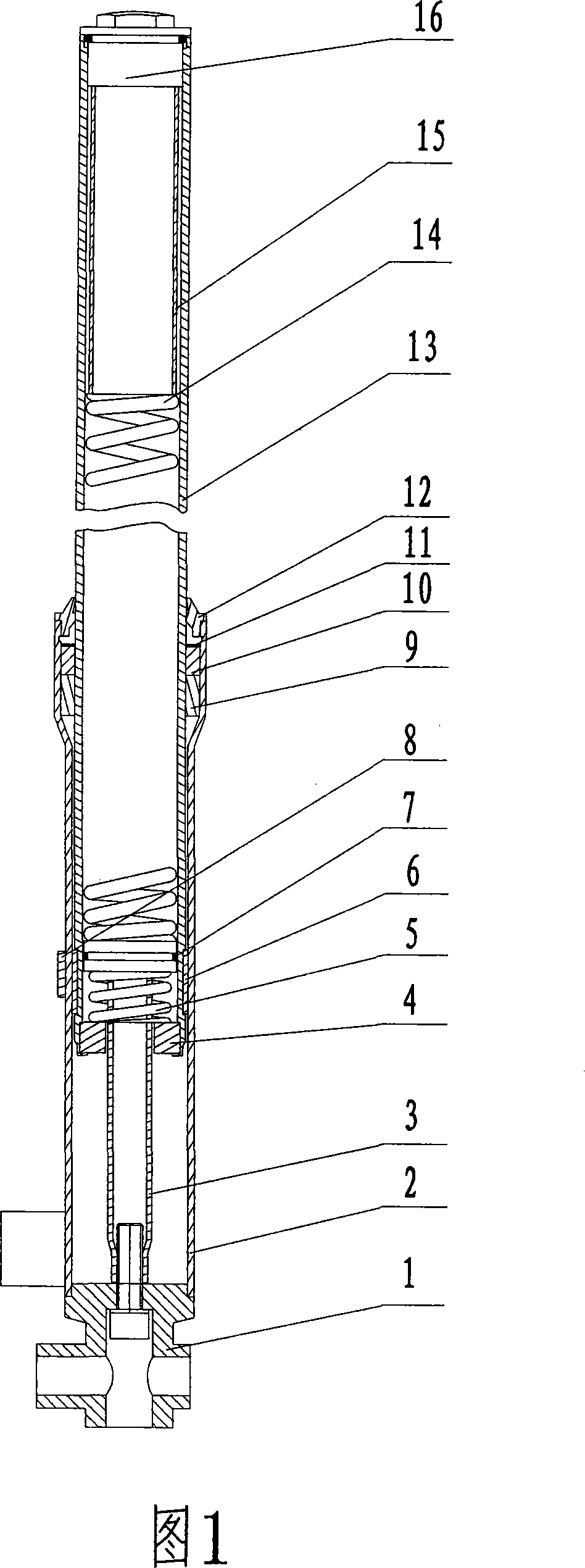 Front vibration absorber of motor tricycle
