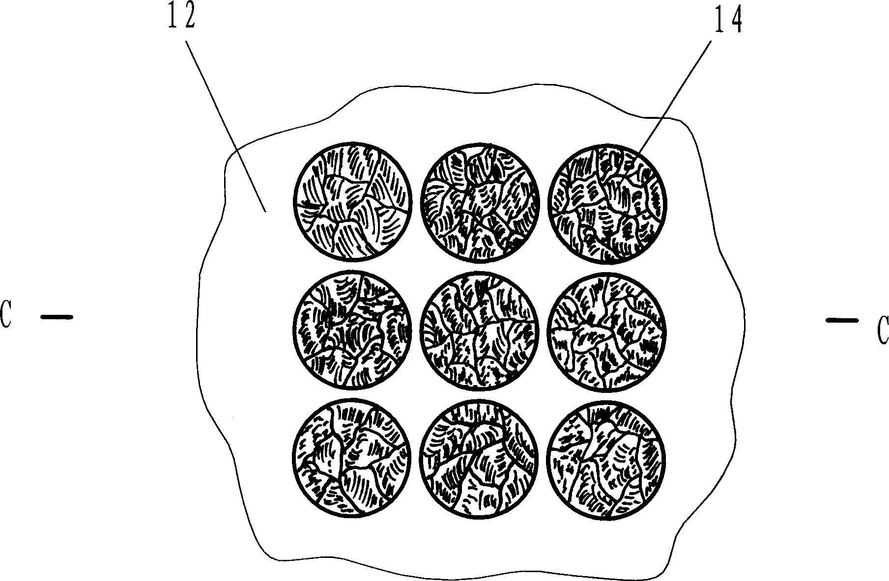 Article with visible random structure anti-fake characteristic