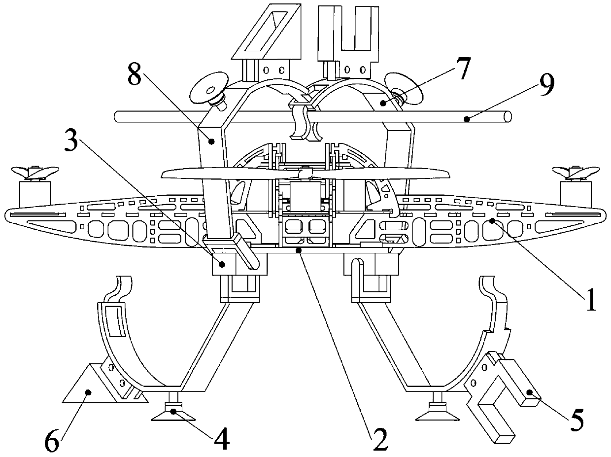 Take-off and landing device of unmanned aerial vehicle and take-off and landing method thereof