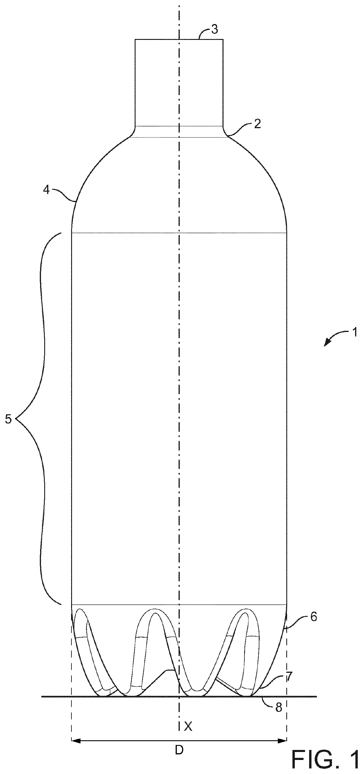 Bottle, method of making the same and use of FDCA and diol monomers in such bottle