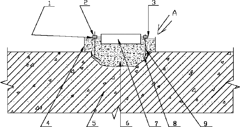 Grouting shim plate construction method