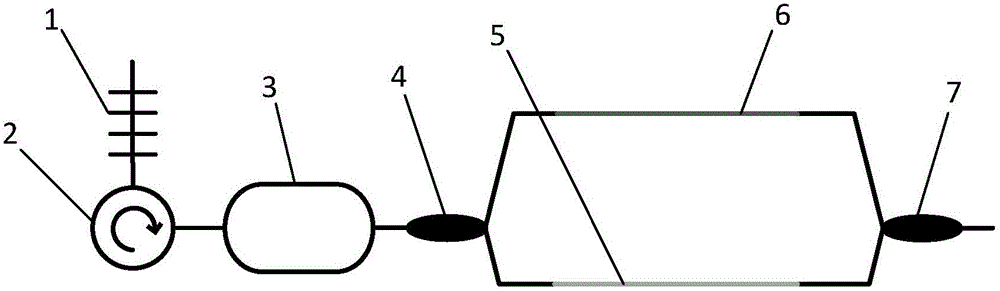 Fiber bragg grating vibration sensor and detection device thereof