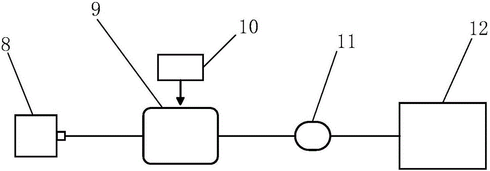 Fiber bragg grating vibration sensor and detection device thereof