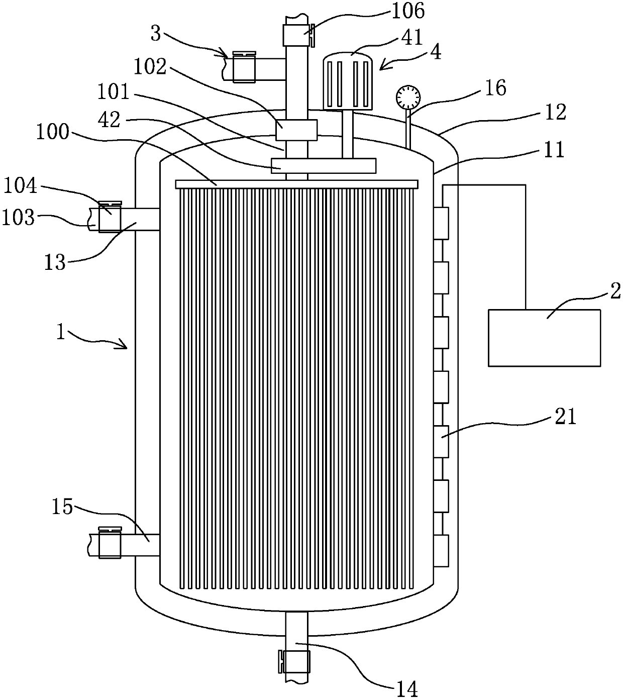 Membrane filtration equipment and method with ultrasonic cleaning function as well as sewage purification system