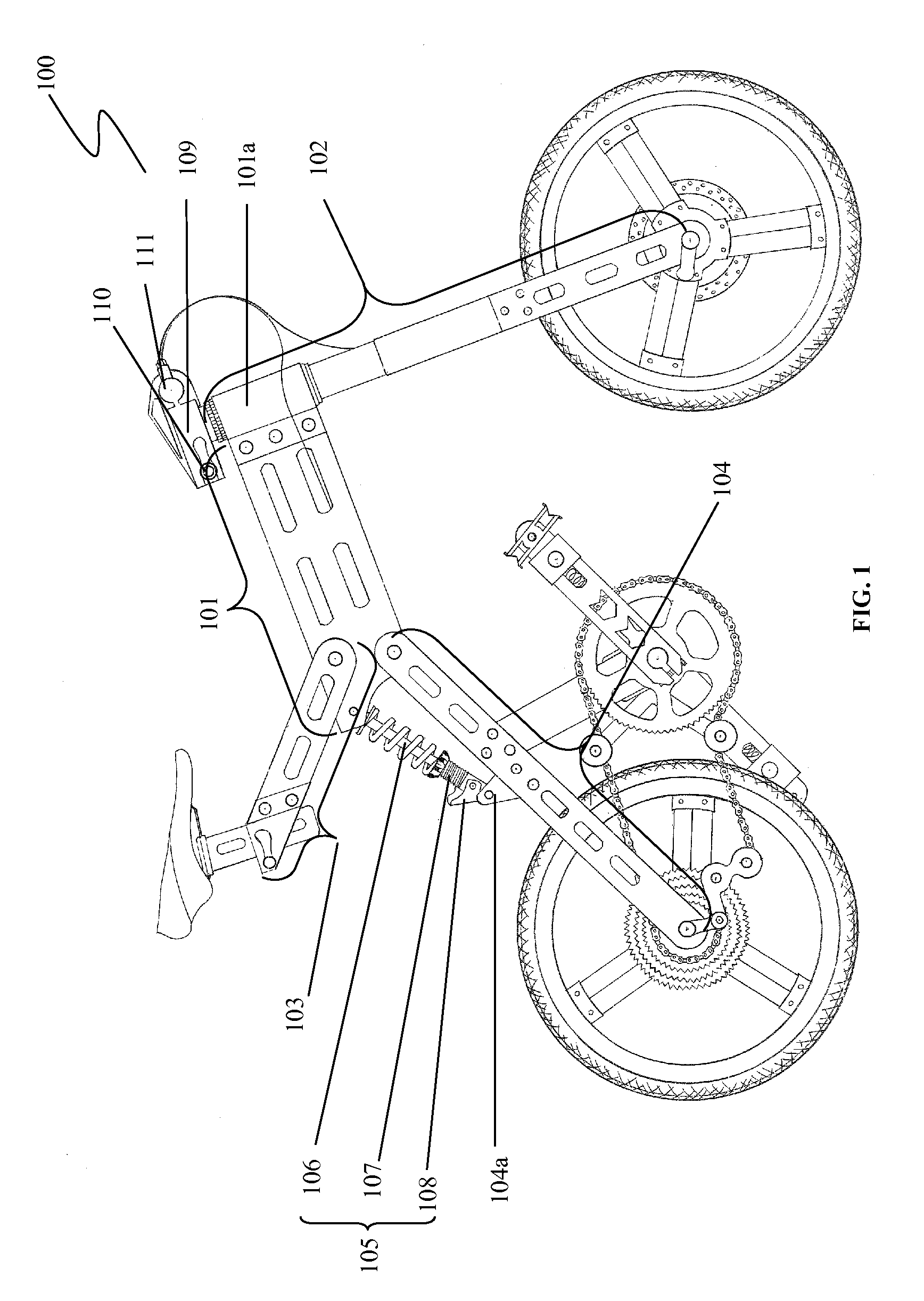 Foldable frame for two-wheel vehicle