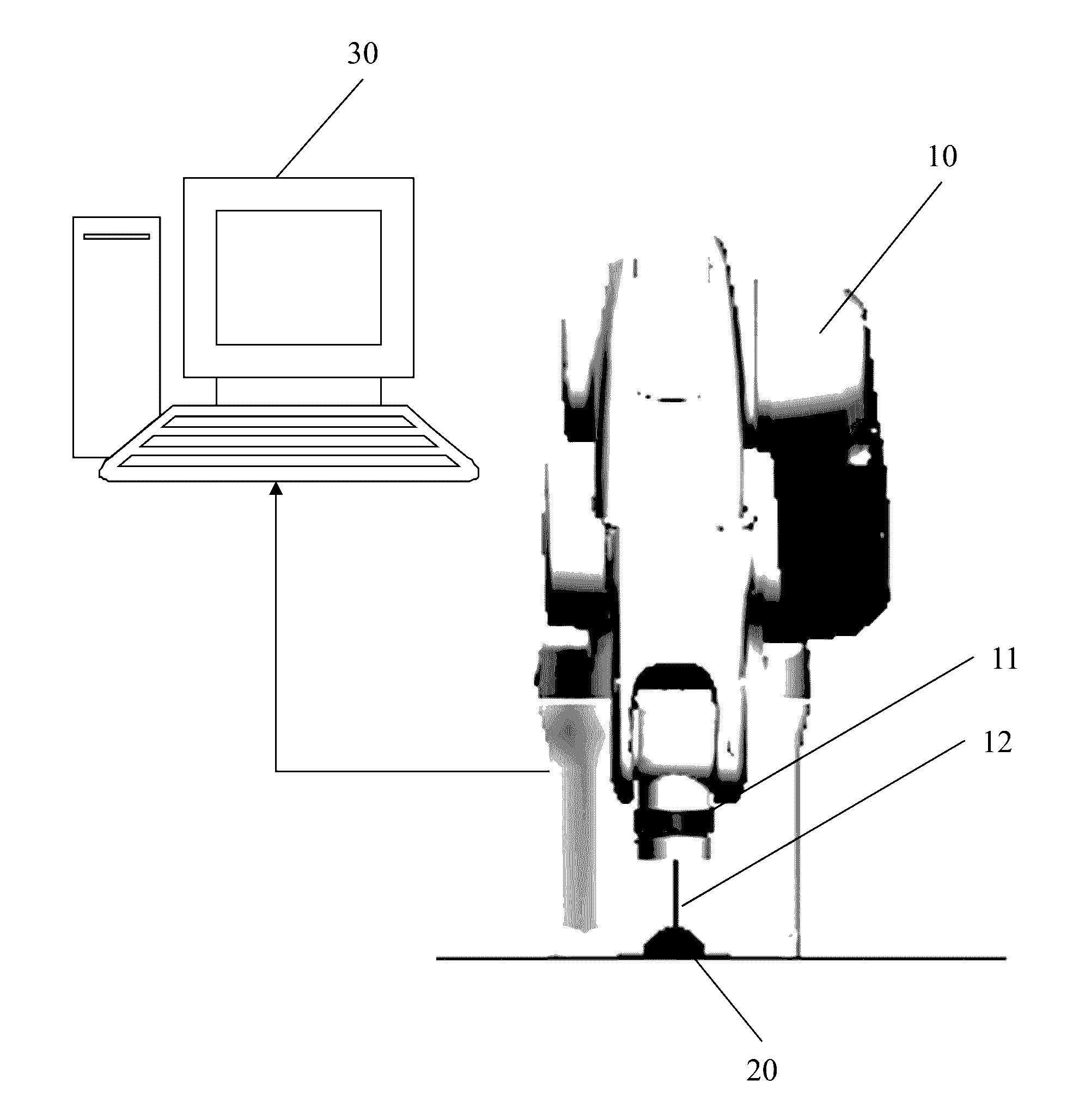 System for automatically and precisely positioning robotic arm and method thereof