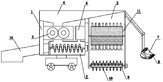 Ecological restoration device for sand and gravel plants