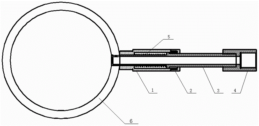 One-way priming device of probing type rotation detonation engine