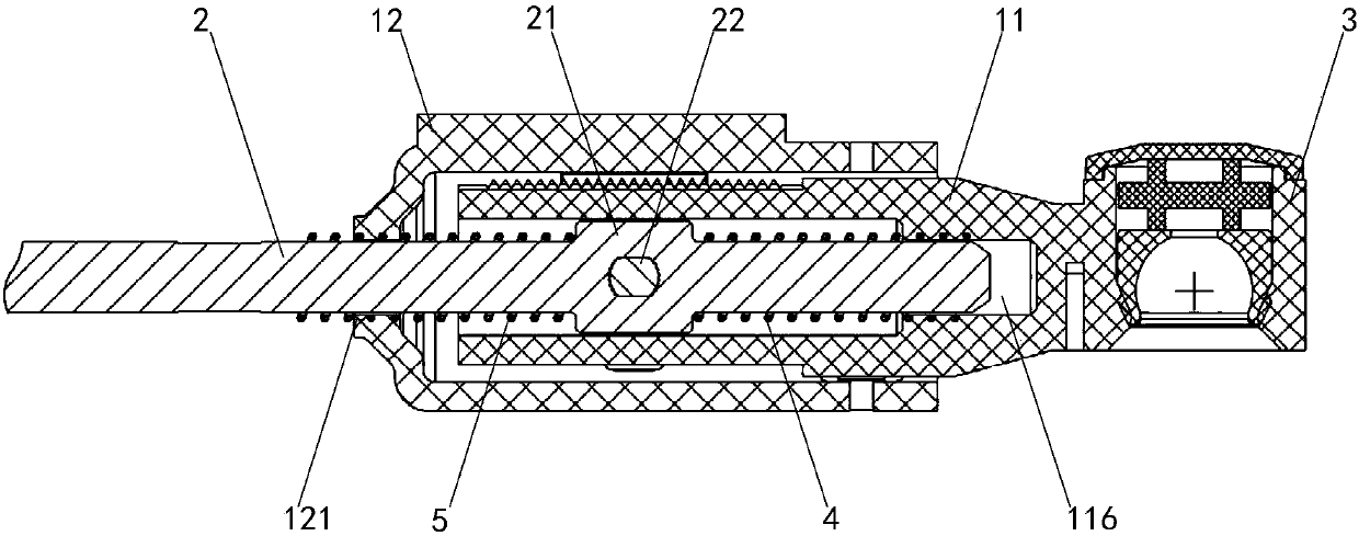 Gear shifting connecting rod mechanism and gear shifting device