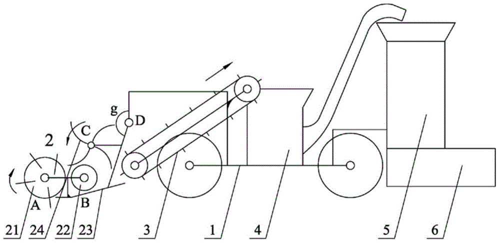 Straw collecting and briquetting vehicle