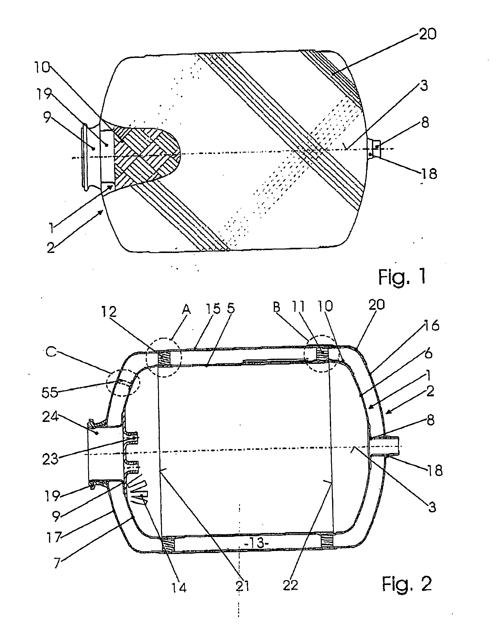 Double-walled container for cryogenic liquids