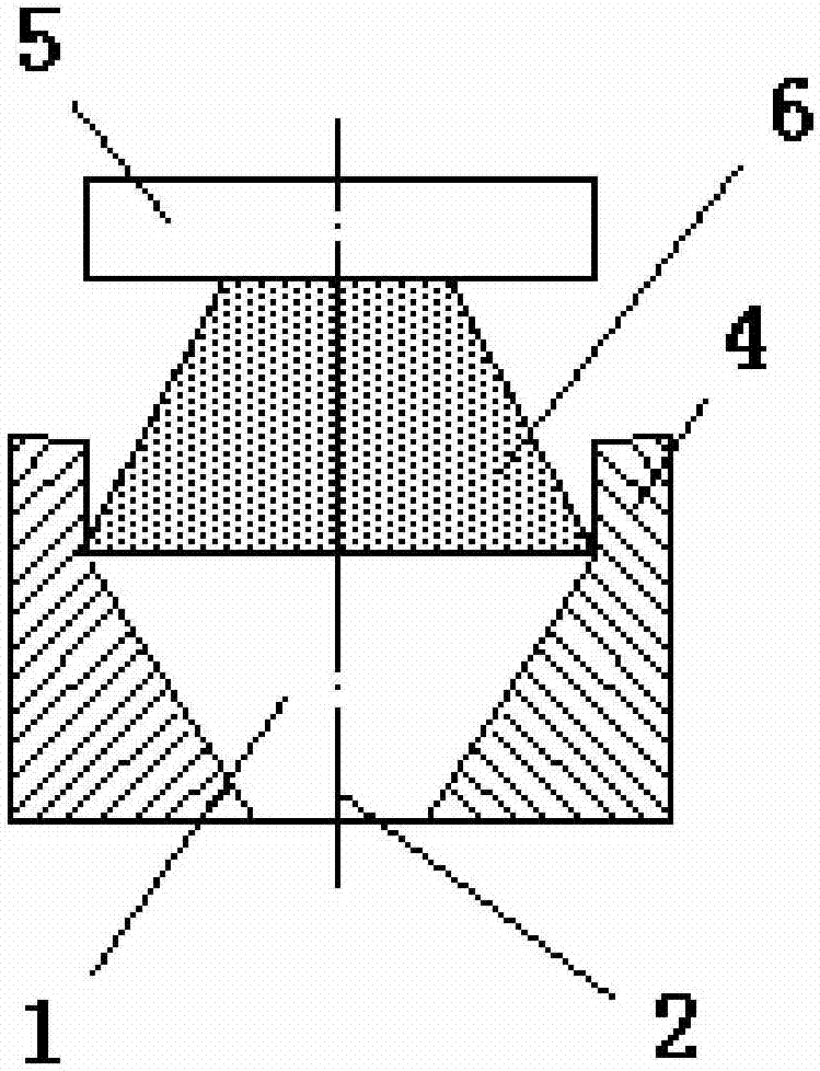 Extrusion breakdown method for high-temperature alloy cast ingot for turbine disc