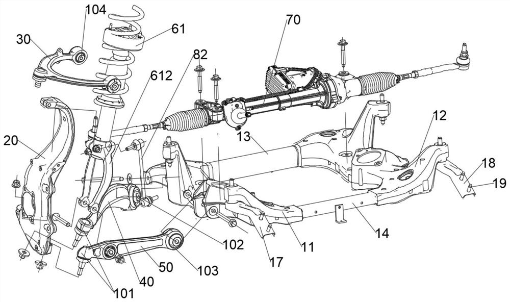Front suspension system and vehicle
