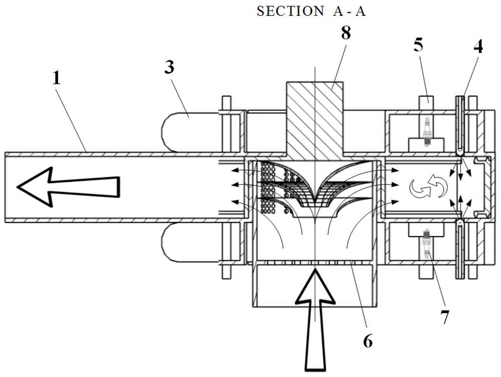 Rotary constant-volume pressurizing combustion chamber